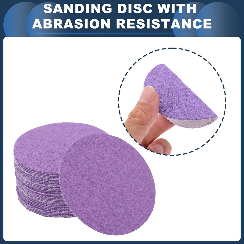 INFINAUTO Sanding Discs, 3inch 80 Grit Automotive Repair Round Hook