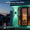 Smart Outdoor Wall Lights 2 Pack, IP65 RGB Wall Lights