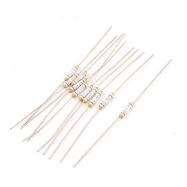 IIVVERR 10pcs Metal 150 Celsius Degree Cylinder Circuit Cut Off Temperature Thermal Fuses AC 250V 2A (10pcs Metal 150 Celsius Degree Cylinder Circuit Cut Off Temperature Thermal Fuses AC 250V 2A