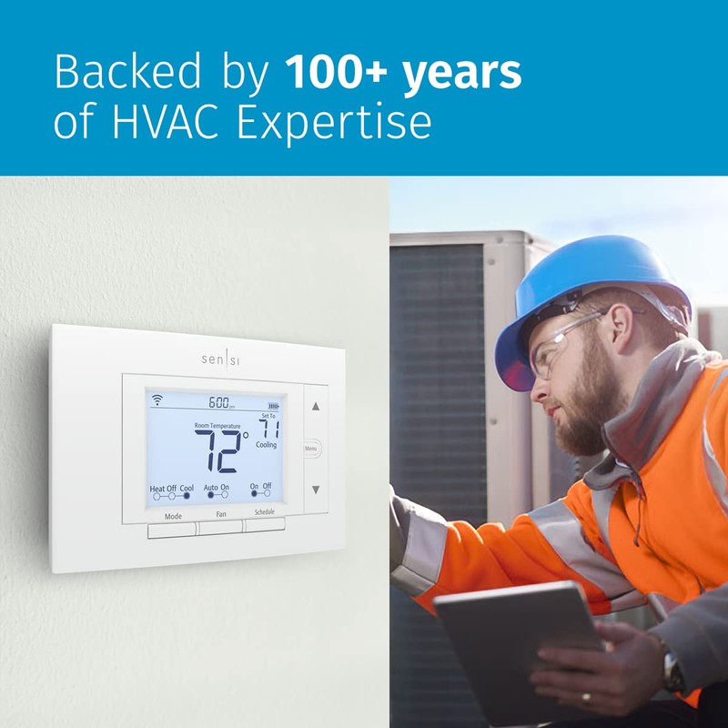 Sensi Smart Thermostat, 100 Years Of Expertise, Wi-Fi, Data Privacy,