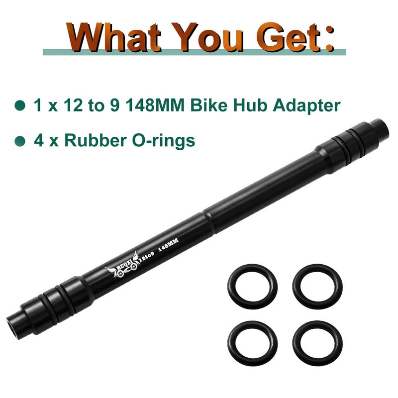 MUQZI Bicycle QR Adapter 12 to 9mm Front Wheel Hub