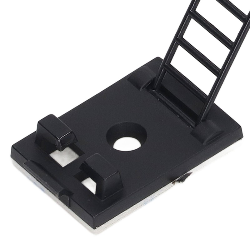 100Pcs Adhesive Cable Management Clips Adjustable Nylon Strap Ties Wire