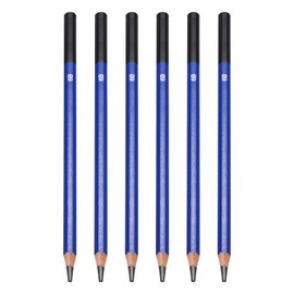 PATIKIL 6B Drawing Pencils for Sketching, 6PCS Sketch Pencils for Drawing Art Pencils Graphite Wood Pre-sharpened for Drawing Sketching Artists, 6B Pencils
