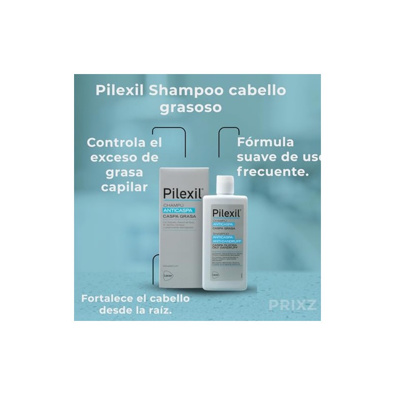 Pilexil Shampoo Anti Caspa Grasa 300ml