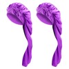 JIRONN 2PCS Satin Silk Hair Bonnet With Tie Band, Large
