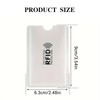 MZOYOURO 12 Pieces RFID Card Holder Blocking Sleeves for Credit