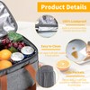 Insulated Lunch Bag with Bottle Holder, Cool Lunch Box for