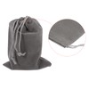 PATIKIL 5pcs Microfiber Pouch 14x10cm Grey Soft Storage Drawstring Gift