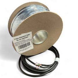 Automotive 4 Core Cable 12V 24V Wire Multistrand Thin Wall (4 Core 1.5mm² 21Amps, 10 Meter Coil)