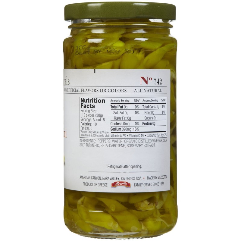 Jeff's Naturals Sliced Golden Greek Peperoncini - 12 oz -