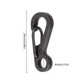 LbsAMP 20 Pcs Mini Carabiner Clips Small SF Tiny Locking Carabiner Set Spring Snap Hook Clips for Climbing Hiking Mountaineering Camping Traveling Outdoor Keychains Keyring (24.3×10.5 mm)