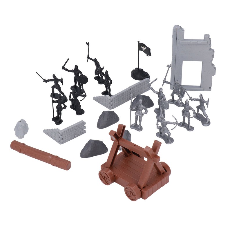 War Toy Kit Soldier Figures Toys Chariot Models Plastic Castle