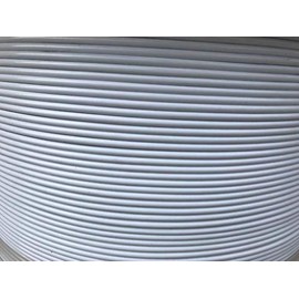 1/8" Coated to 3/16" Diameter, 7x7 Construction, White Vinyl Coated Cable (500 ft Reel)
