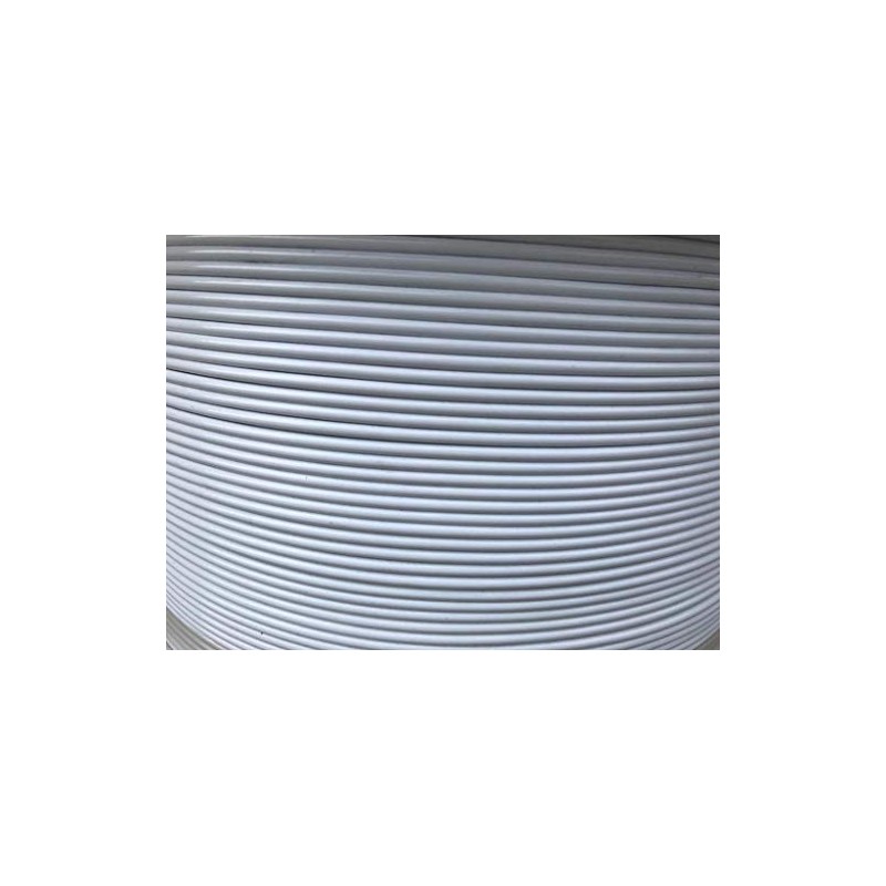 1/8" Coated to 3/16" Diameter, 7x7 Construction, White Vinyl Coated
