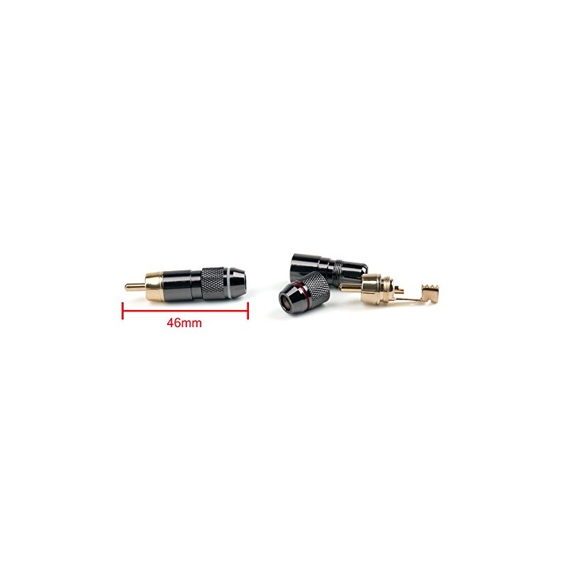 Bruce & Shark (Bruce Shark) 12 Pcs Copper RCA Plug