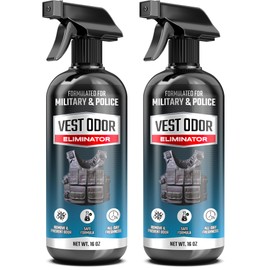 Vest Odor Remover Spray – for Police Gear, Law Enforcement Accessories & Tactical Equipment – Non-Toxic, Residue-Free, Long-Lasting Fresh Scent – 2 Pack