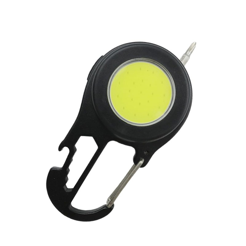 POFET Keychain Flashlight, Super Bright Mini Flashlight with Piston, Work