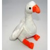 Trendy cuddly goose white plush toy, height: 20 cm, 3975