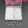 Clear Silicone Earrings for Sports,300 Pairs Clear Plastic Earring Posts