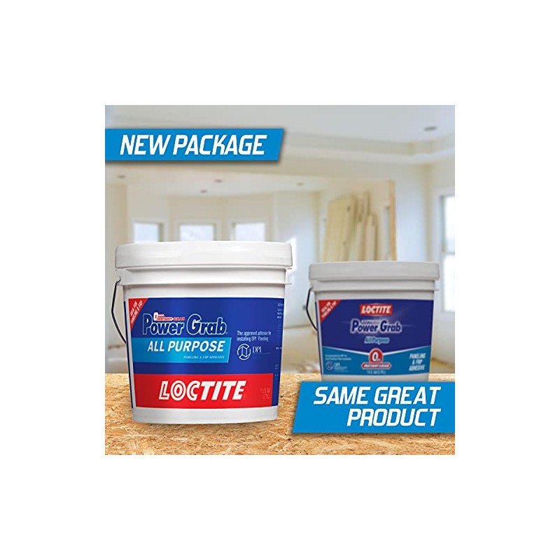 Loctite Power Grab Express All Purpose Construction Adhesive, White, 1