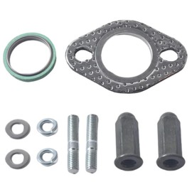 1 Set Exhaust Bolt and Gasket Kit for GMB139 Engine 50cc 70cc 90cc 110cc 125cc 150cc Exhaust Gasket, Car Exhaust Gasket, Car Exhaust Manifold Gasket for Scooters ATVs Go Karts Moped Quad Engine
