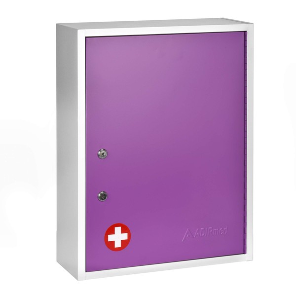 AdirMed Large Dual-Lock Medicine Cabinet – Wall Mounted & Secure