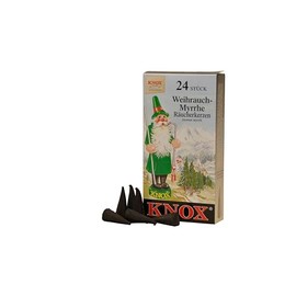 Knox Incense Cones, Set of 4, Assorted Varieties, Made in Germany
