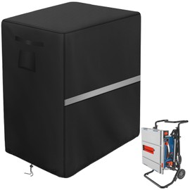 Table Saw Cover Waterproof Outdoor Portable Table Saw Covers with Reflective Strip & Handle, Heavy Duty Protective Cover (Black, 29 x 23 x 38 inch)