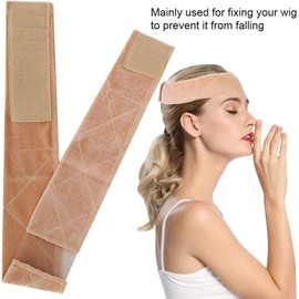 Banda De Agarre De Peluca De Encaje, Bandas De Peluca Antideslizantes De Franela Prevenir Dolores De Cabeza Bufanda Banda Peluca For Bandas Para El Cabello De Agarre (Beige)