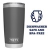 YETI Rambler 20 oz Tumbler, Stainless Steel, Vacuum Insulated with