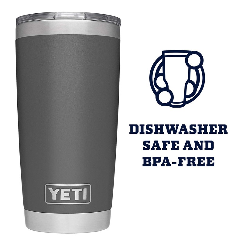 YETI Rambler 20 oz Tumbler, Stainless Steel, Vacuum Insulated with