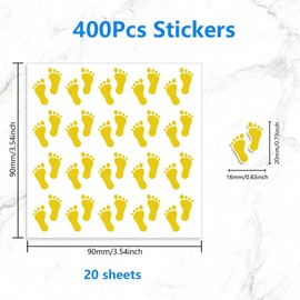 Peacoblue Wasserdichte Aufkleber für Scrapbooking, Wasserflasche, Journaling, Skizzenbuch, 20 Blatt à 400 Stück, dekorative selbstklebende Vinyl-Sticker, lustige Aufkleber für Studenten, Erwachsene,