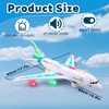 victob Airplane Toy with Bump & Go, Flashing Lights &