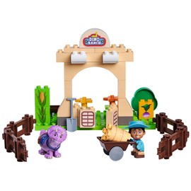 Big-Bloxx - Dino Ranch Farm - Toy Building Blocks (40 Pieces) for Cassidy Ranch with Toy Figure Miguel and Dino Figure Tango, Tokens for Children from 18 Months to 5 Years