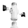 2-Pack Light Socket to Plug Adapter, JACKYLED E26/E27 3 Prong