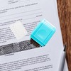 HONGCI Privacy ID Address Blocker Stamp, Blue, Rectangular, Roller Stamp,