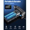 Compressed Air Duster 130000RPM Electric Duster with LED Light, 100