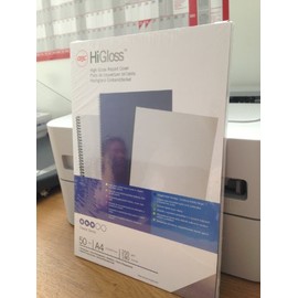 GBC HiGloss and HiClear Cover Combi Pack A4 White (Pack of 50)