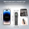 Wind&Moon Mini Flashlight Rechargeable,5000 Lumens Small Flashlights Powerful Pocket Flash
