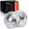 A-Premium 11.57 inch (293.8mm) Front Drilled and Slotted Disc Brake