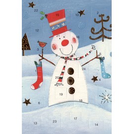 Lustige Advent Calendar Cards, 5 Cards Greeting Cards, Gold Embossing Art Card, Christmas Card, Advent Calendar, Merry Christmas, Santa Father Christmas, Winter