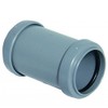 FLOPLAST 50mm Grey Pushfit Waste Pipe Coupling