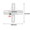 ECUDIS 4" Cross-Shaped Universal Light Fixture Crossbar, Lighting Crossbar with
