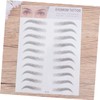 BIUDECO 2pcs Fake Eyebrow Temporary Brow Stickers for Men Women