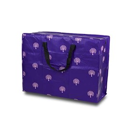 Sorti Enormous Jumbo XL Clothing Toys Home Laundry Storage Bag Made From Recycled Material. Really Big Extra Deep Massive Purple Tree Pattern Bag. 128 Litres. 54 x 74 x 32 cm