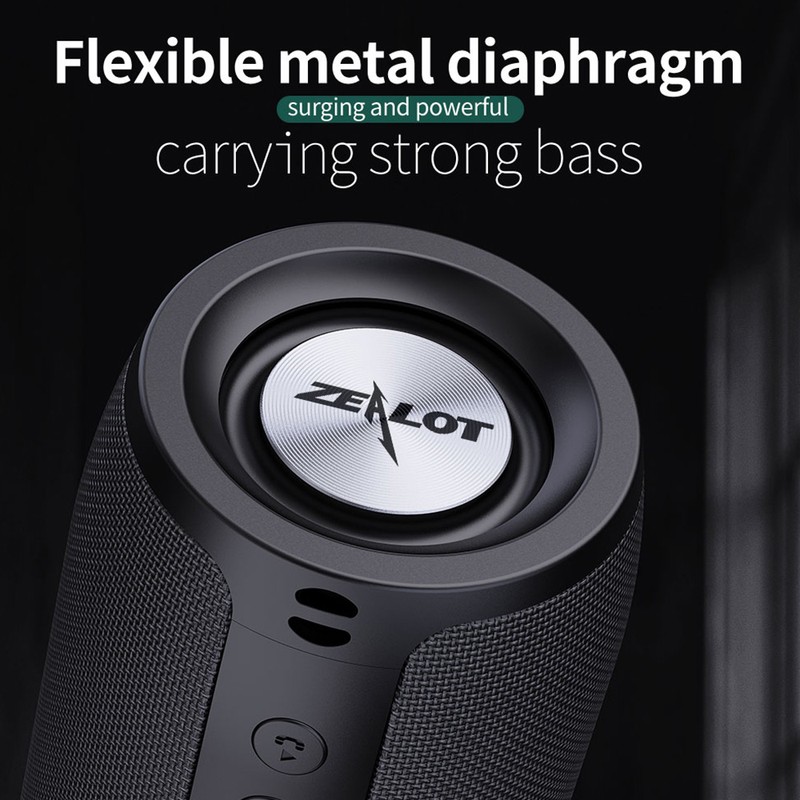 ZEALOT S51 Red Portable Bluetooth Speaker Outdoor 10W TWS Connection