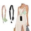 Zqarallax Crossbody Phone Strap with Wallet & Zippered Pouch -
