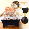 BRILLMAX BRILLMAX 6 Pack Black Fitted Spandex Table Covers -
