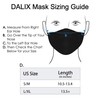 DALIX 3 Layer Cloth Face Mask Filter Pocket Adjustable Nose