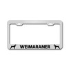 General Tag Weimaraner Dog Cat Puppy Chrome Novelty License Plate